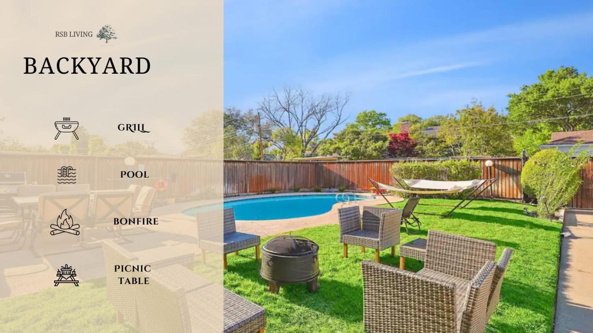 Spectacular 6Br 2,5Ba Holiday Home With Pool Dallas Bagian luar foto